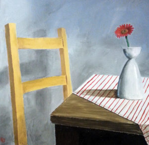 Red Daisy, Yellow Chair
